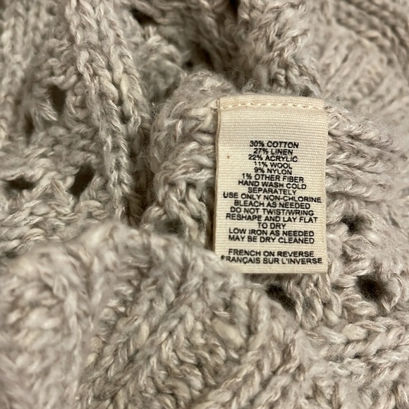 Sleeping on Snow long turtleneckck sweater linen cotton - Picture 6 of 6
